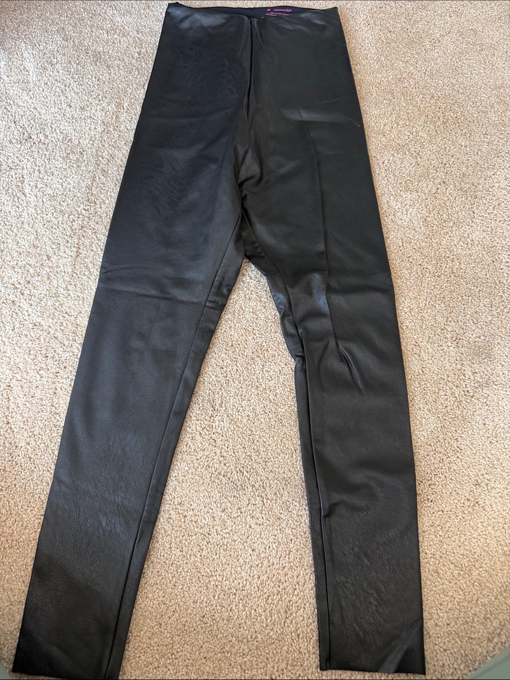 Commando Black Faux Leather Leggings